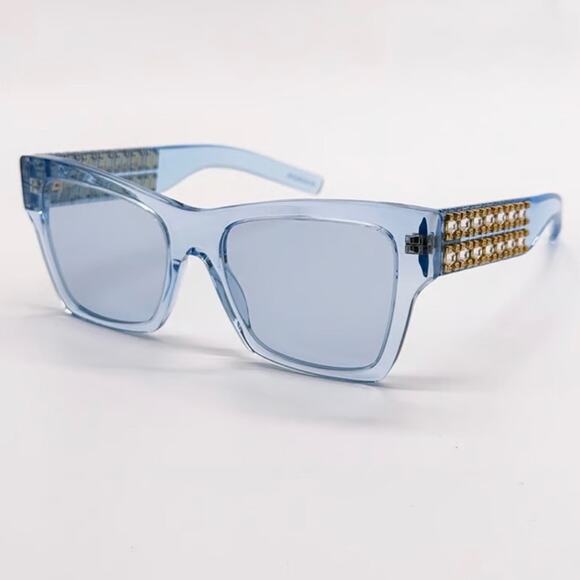 New! Givenchy Stylish Blue Sunglasses with crystals  display picture 3